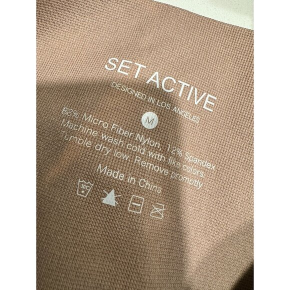 Set active leggings light pink brown size M - Picture 5 of 5